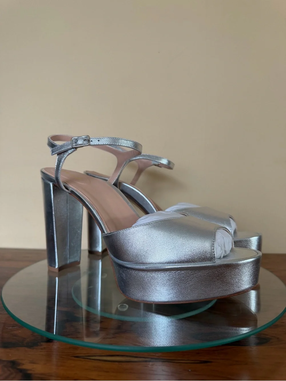 Inez Camilla heels in silver size 10.5 M